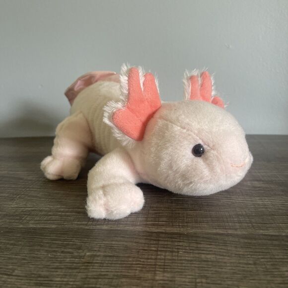Aurora Miyoni Eco-Nation Pink Axolotl 14" Realistic Plush stuffed Animal Toy - Picture 1 of 9